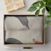 Papier Mousseline Illustration de l'oiseau de décolpage du cygne noi (Cadeau)