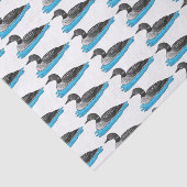 Papier Mousseline Illustration de Loon bird (Détail)