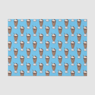 Papier Mousseline Illustration de milk-shake au chocolat