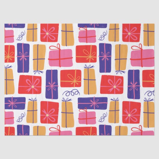 Papier Mousseline Illustration de Noël (Recto)