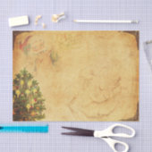 Papier Mousseline Illustration de Noël de style vintage (Artisanat)