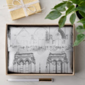 Papier Mousseline Illustration de Notre Dame de Paris (Cadeau)