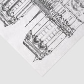 Papier Mousseline Illustration de Notre Dame de Paris (Détail)