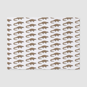 Papier Mousseline Illustration de pangolin à queue longue