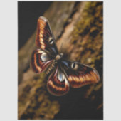 Papier Mousseline Illustration de papillon de forêt découpée (Recto)