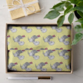 Papier Mousseline Illustration de poulet Sebright (Cadeau)