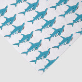 Papier Mousseline Illustration de requin marteau (Détail)