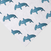 Papier Mousseline Illustration de requin marteau (Détail)