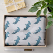 Papier Mousseline Illustration de requin marteau (Cadeau)