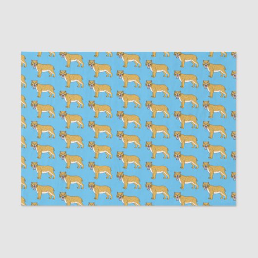 Papier Mousseline Illustration de tigre à dents de sabre (Recto)