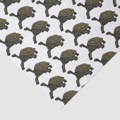 Papier Mousseline Illustration de tortue terrestre des Galapagos (Détail)