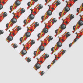 Papier Mousseline Illustration de voitures de course à grande vitess (Détail)