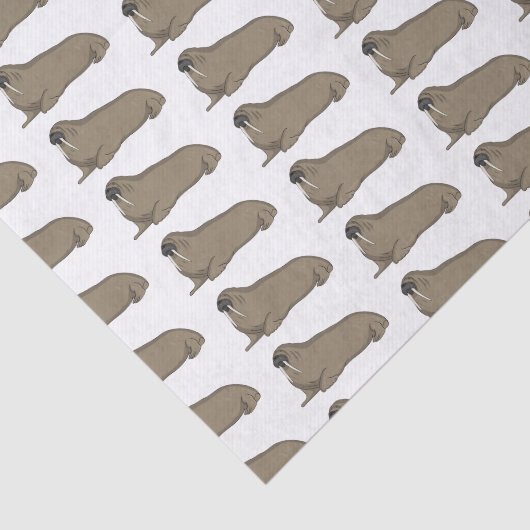Papier Mousseline Illustration de Walrus (Détail)