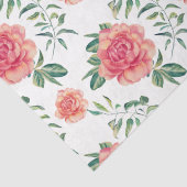 Papier Mousseline Illustration des aquarelles roses (Détail)