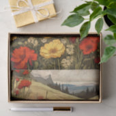 Papier Mousseline Illustration des Fleurs sauvages semi-Abstraits de (Cadeau)