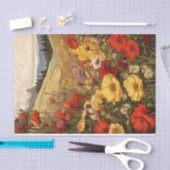 Papier Mousseline Illustration des Fleurs sauvages semi-Abstraits de (Artisanat)