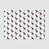 Papier Mousseline Illustration d'oiseau bouffon touffu (Recto)