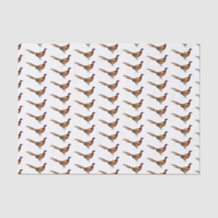 Papier Mousseline Illustration d'oiseau faisan à cou circulaire