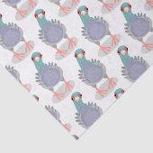Papier Mousseline Illustration drôle de pigeon curieux (Détail)
