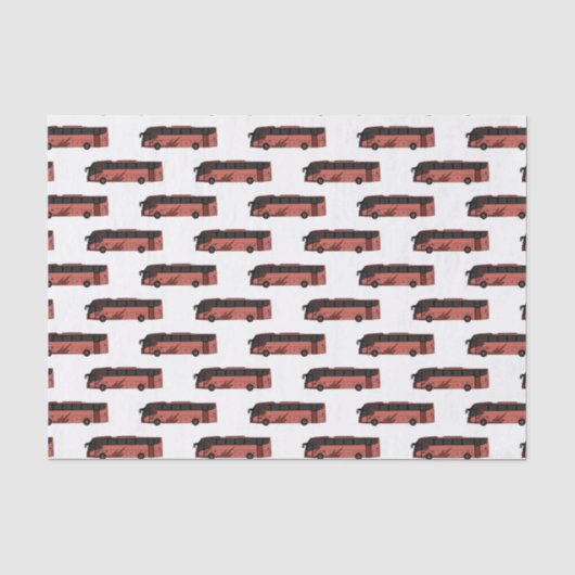 Papier Mousseline Illustration du bus (Recto)
