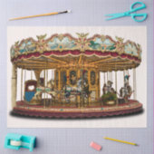 Papier Mousseline Illustration du carrousel du carnaval 20x30 (Artisanat)