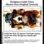 Papier Mousseline Illustration du chien de Steampunk Whimsical DB2 D