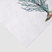 Papier Mousseline Illustration du corail marin antique (Détail)