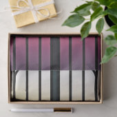 Papier Mousseline Illustration du coucher de soleil en verre tendu G (Cadeau)