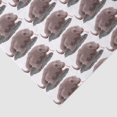 Papier Mousseline Illustration du dragon de Komodo (Détail)