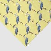 Papier Mousseline Illustration du grand héron bleu (Détail)