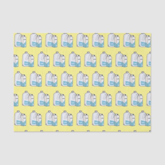 Papier Mousseline Illustration du lait (Recto)