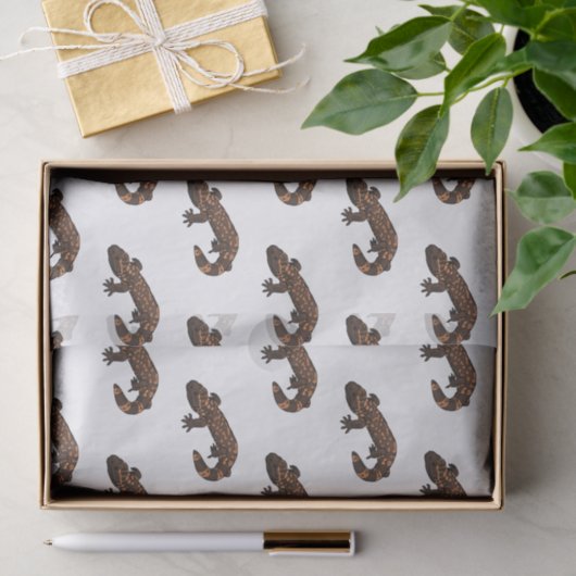 Papier Mousseline Illustration du monstre Gila (Cadeau)