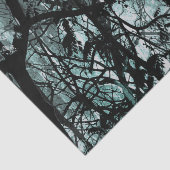 Papier Mousseline Illustration du paysage de la forêt foncée (Détail)