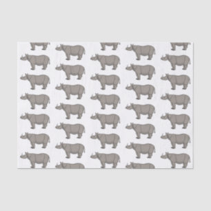 Papier Mousseline Illustration du rhinocéros de Javan