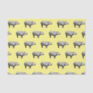 Papier Mousseline Illustration du rhinocéros de Javan