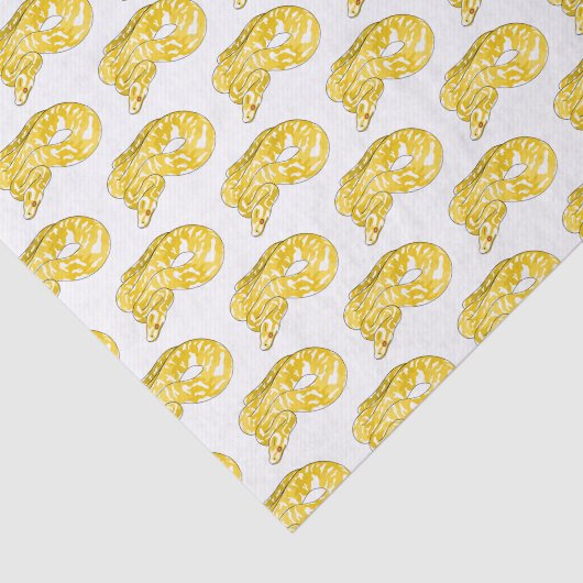 Papier Mousseline Illustration du serpent python birman (Détail)