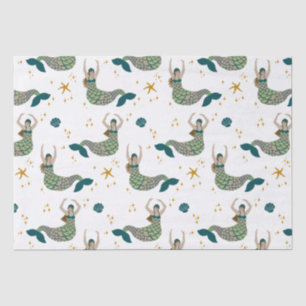 Papier Mousseline Illustration du thème Sirène de sirène moderne Imp