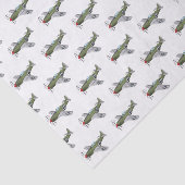 Papier Mousseline Illustration d'un avion militaire (Détail)