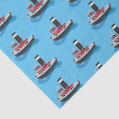 Papier Mousseline Illustration d'un bateau à chalutier mignon (Détail)