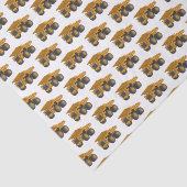 Papier Mousseline Illustration d'un camion à grande échelle (Détail)