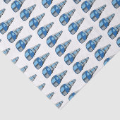 Papier Mousseline Illustration d'un train électrique (Détail)