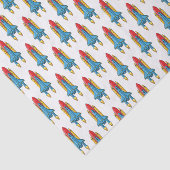 Papier Mousseline Illustration d'un vaisseau de fusées (Détail)