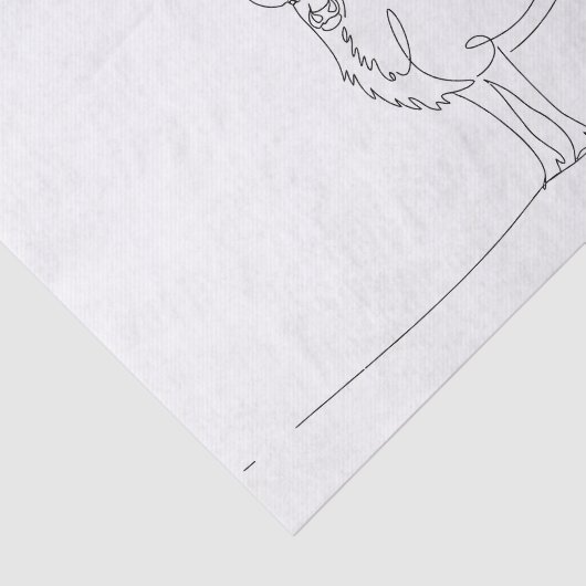 Papier Mousseline Illustration d'un vectoriel d'art d'une ligne d'un (Détail)