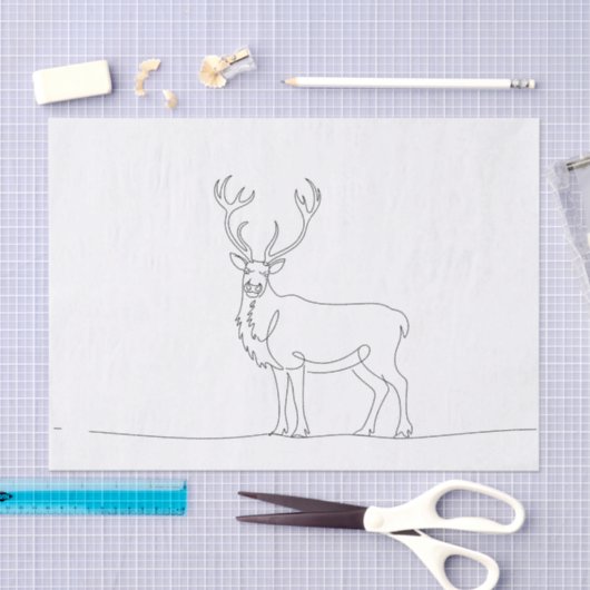 Papier Mousseline Illustration d'un vectoriel d'art d'une ligne d'un (Artisanat)