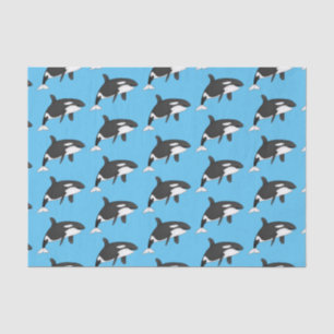 Papier Mousseline Illustration d'une baleine tueuse