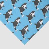 Papier Mousseline Illustration d'une baleine tueuse (Détail)