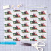 Papier Mousseline Illustration d'une locomotive à vapeur mûre (Artisanat)