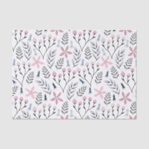 Papier Mousseline Illustration florale en chute libre