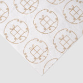Papier Mousseline Illustration Gold de la boîte cadeau (Détail)
