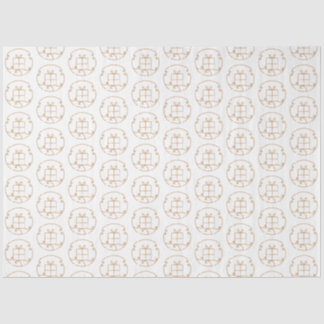 Papier Mousseline Illustration Gold de la boîte cadeau